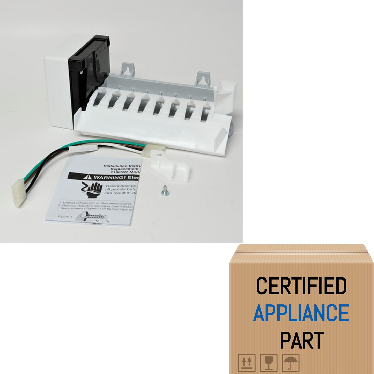 A1 New Refrigerator Icemaker Ice Maker for Kenmore Kenmore Kitchenaid 2198597 21