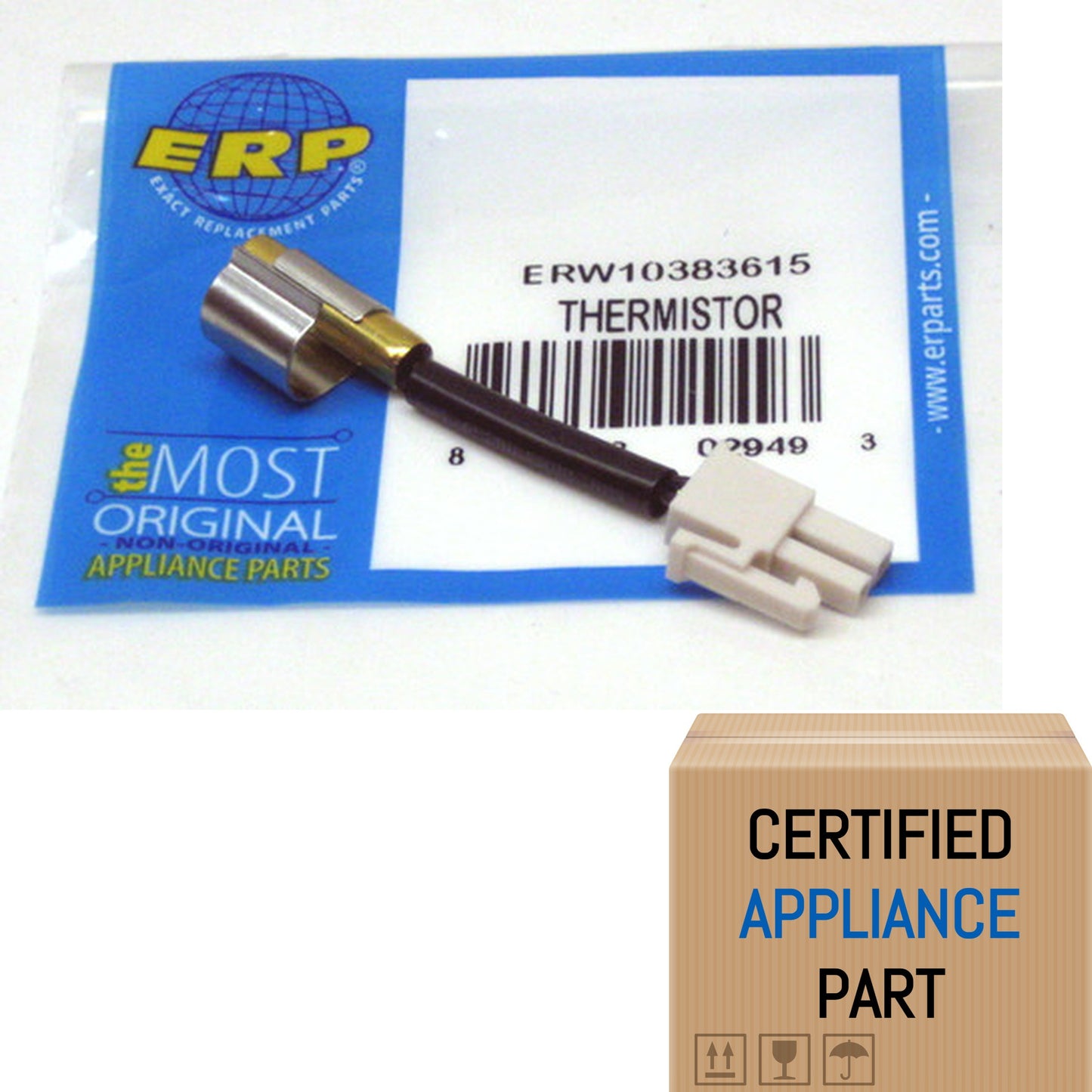 A6 Exact W10383615 Refrigerator Temperature Thermistor for GE AP6020675 PS117539