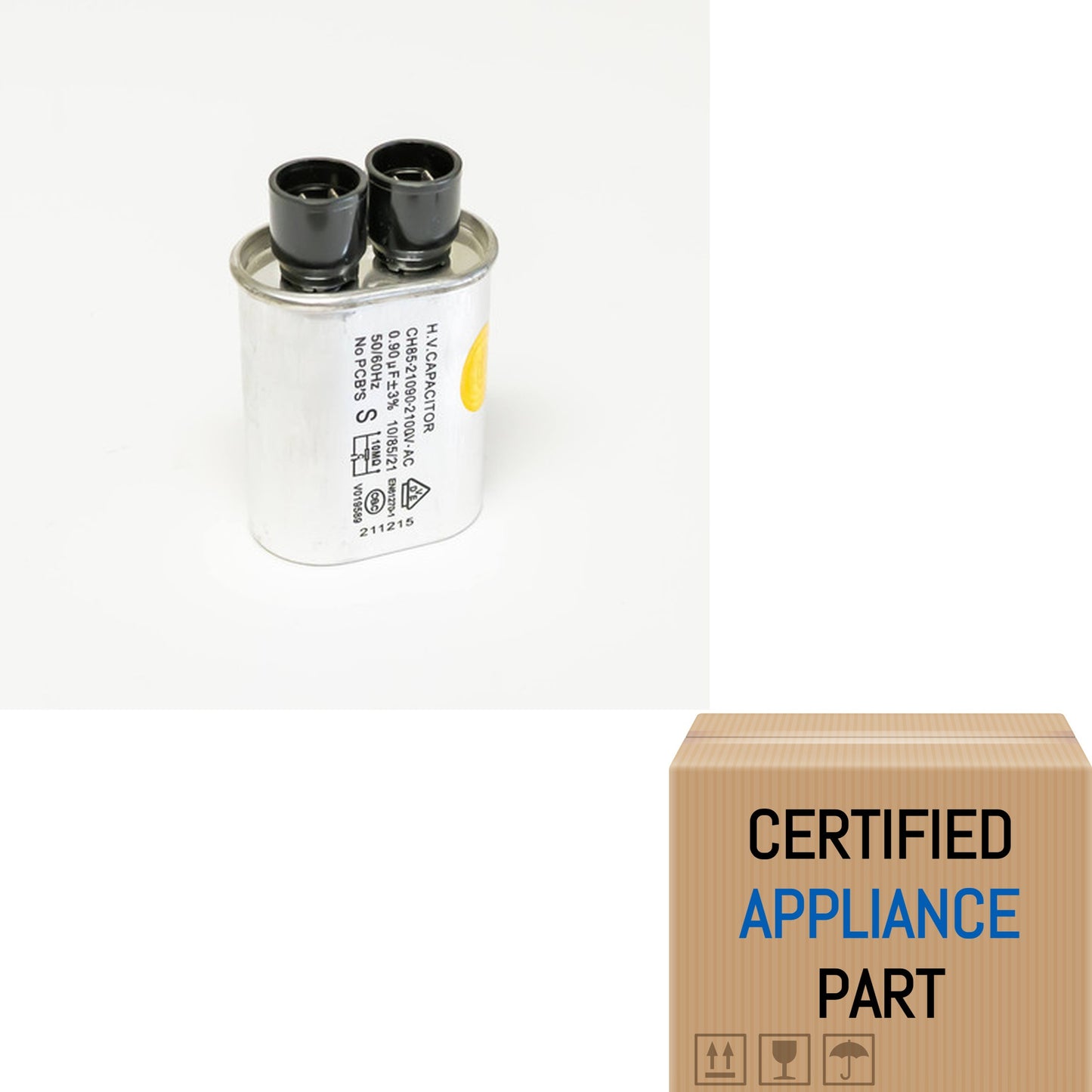 A1 Microwave Capacitor 0.9 MFD x 2100 Volts for Samsung DE96-00269A GE WB27X1001