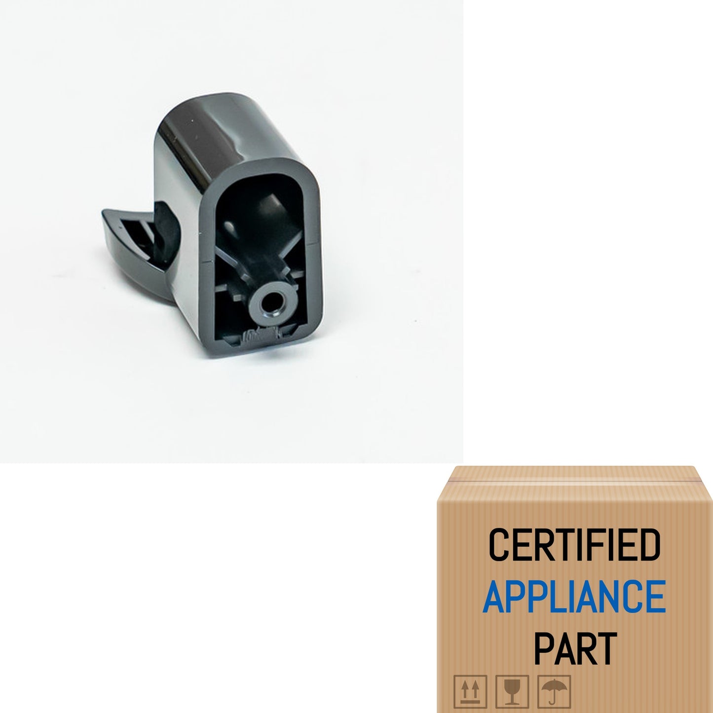 A1 WB06X10939 for GE Microwave Door Handle Mounting Bracket End Cap Support Blac