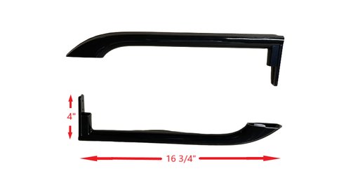 57407711-A2 For Frigidaire Refrigerator Black Door Handle Set 2 Pieces Part # Model