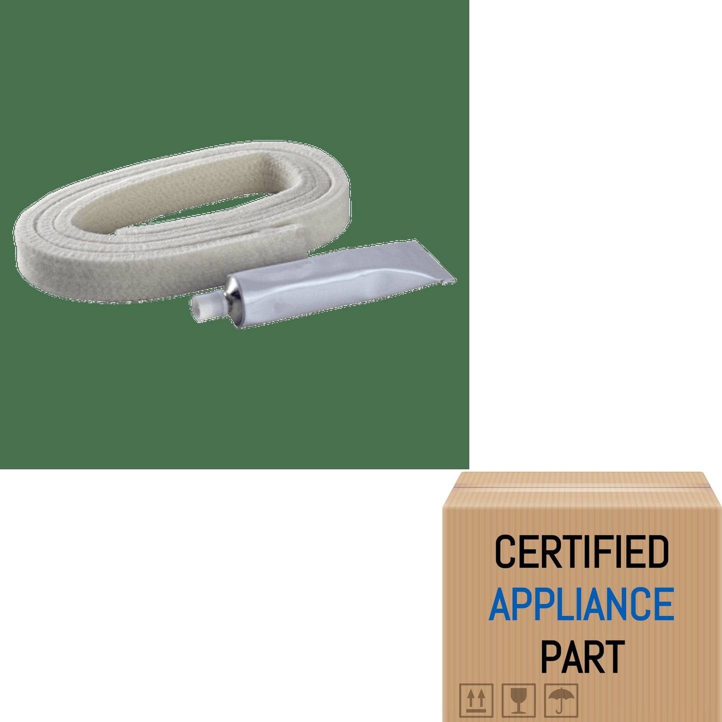 A3 5303937183 for Electrolux Crosley Dryer Lower Felt Seal with Adhesive