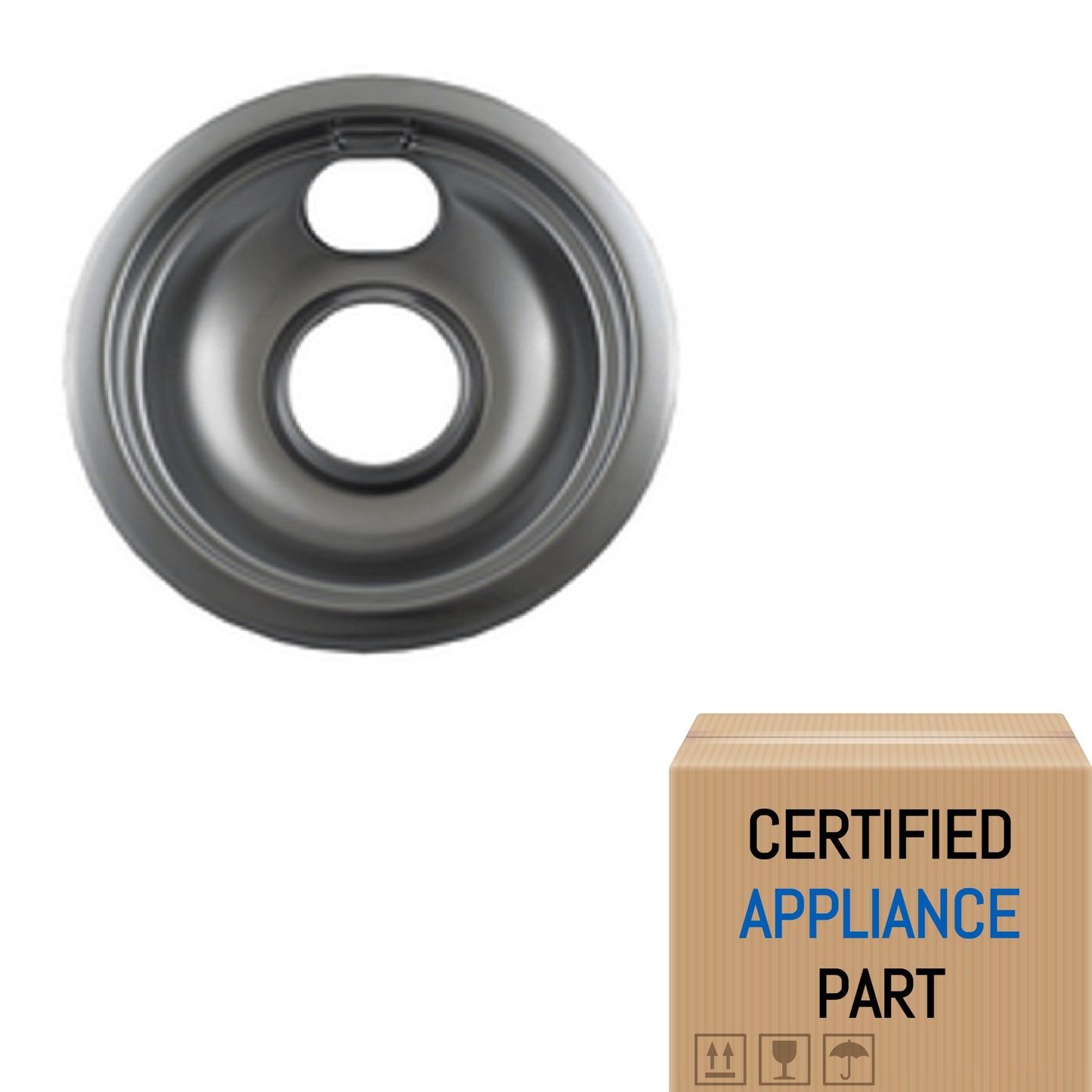 A2 DP107 6" CHROME DRIP PAN for Roper WB32X107