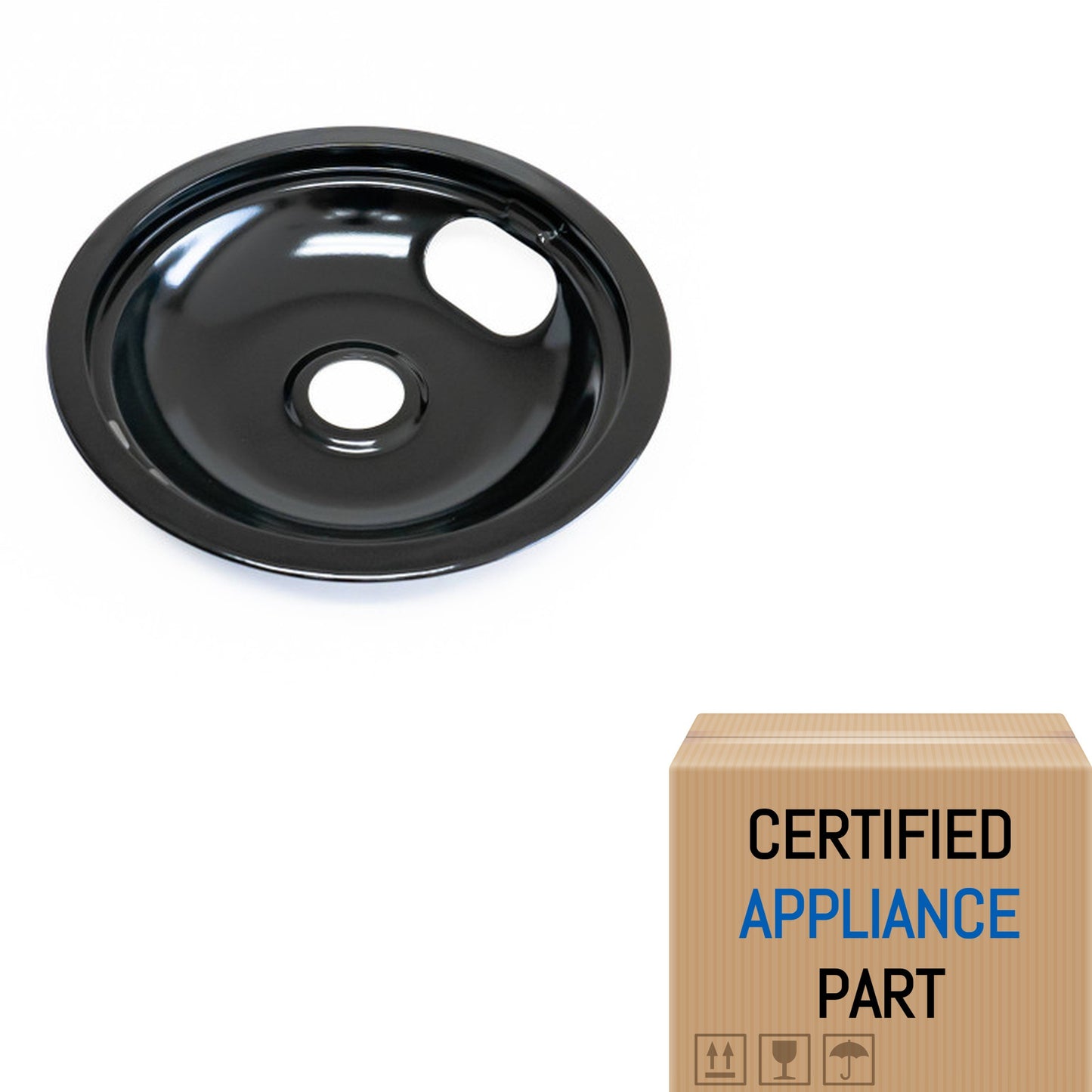 A4 W10290350 8" Porcelain Stove Drip Pan Bowl for Crosley Range