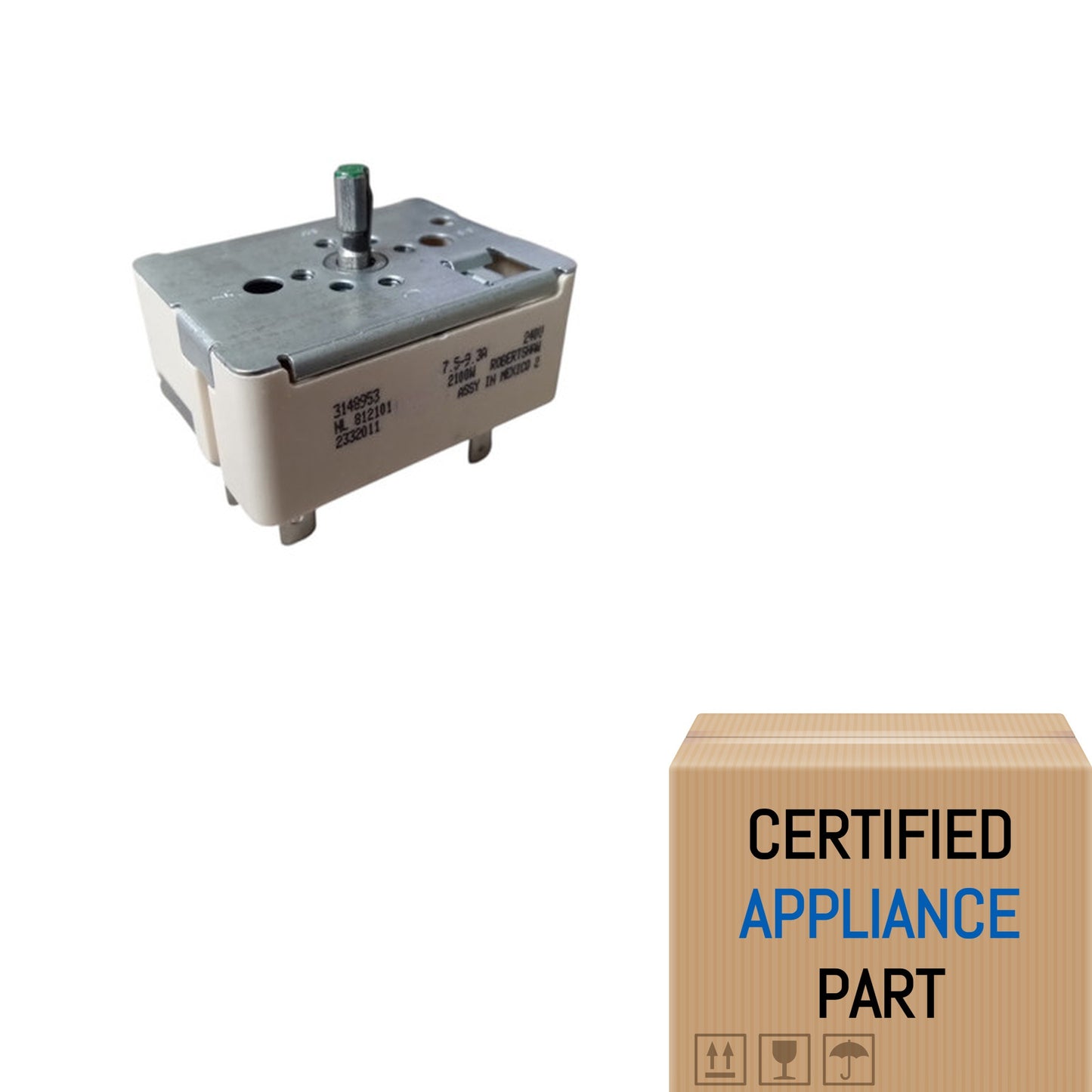 A1 Robertshaw 812101 Range Burner Infinite Control Switch for Maytag Stoves WP31