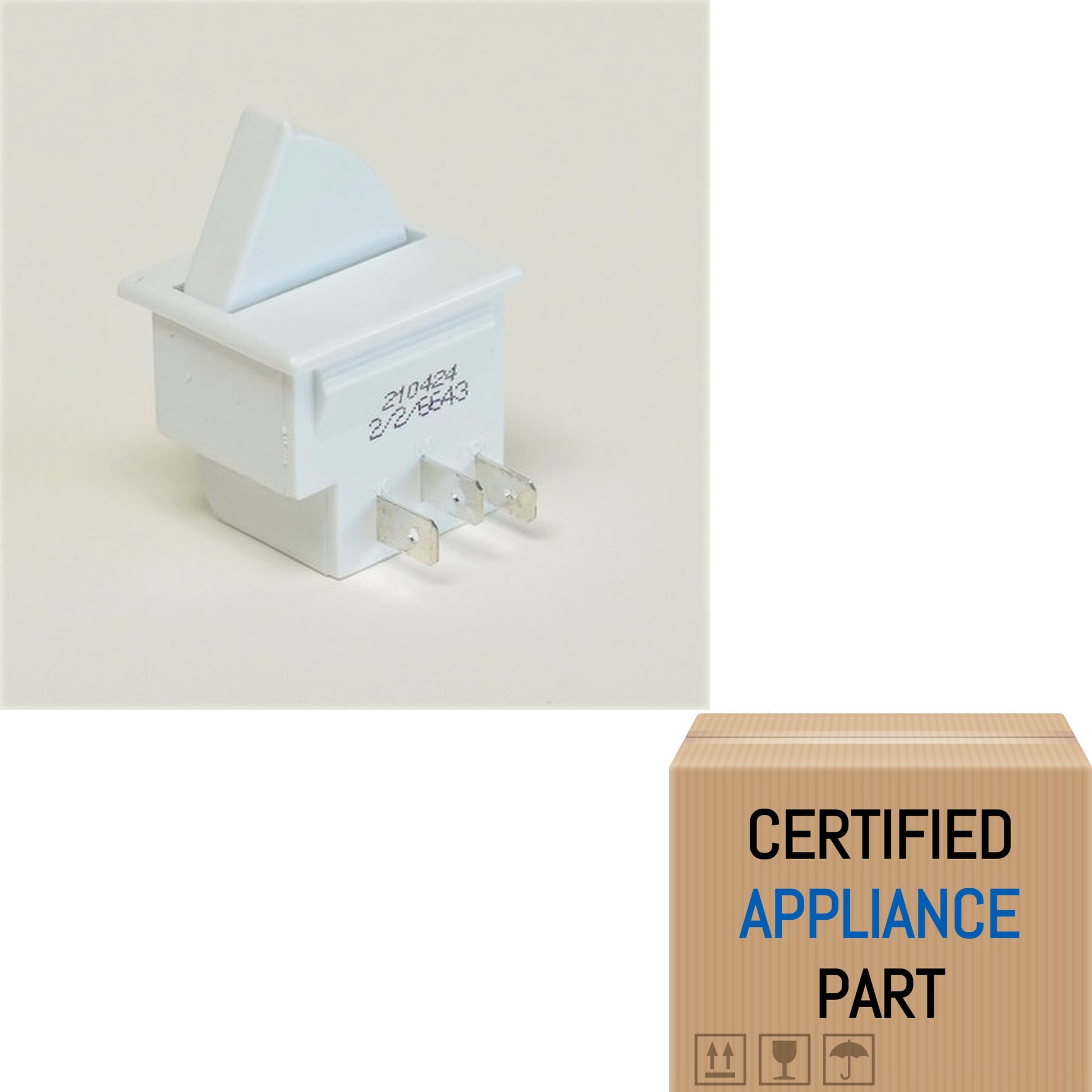 A6 Refrigerator Light Switch for KitchenAid W11396033 W10656771 W10847849 124661