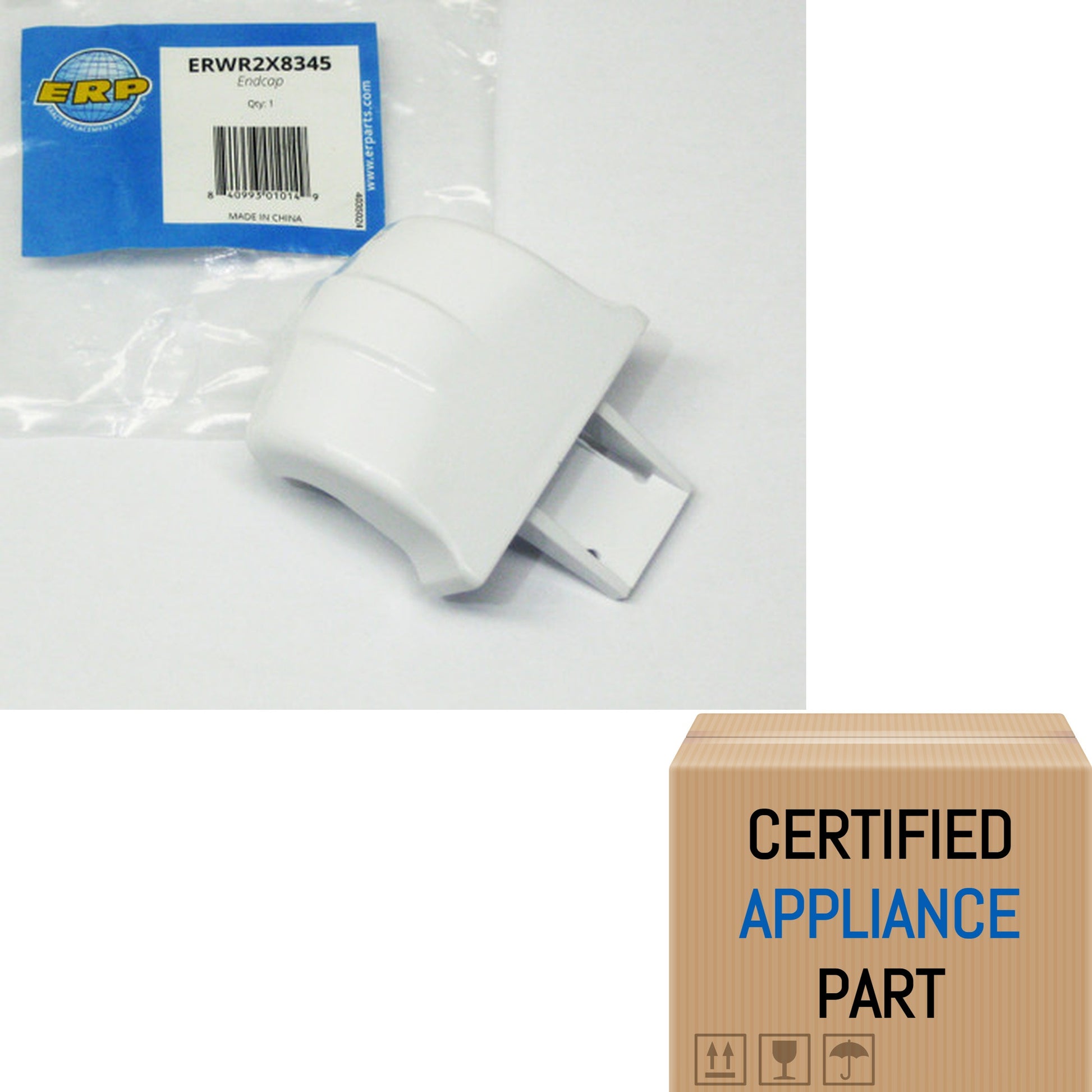 A2 Refrigerator Door Shelf End Cap Support for Hotpoint WR2X8345 AP2060073 PS298