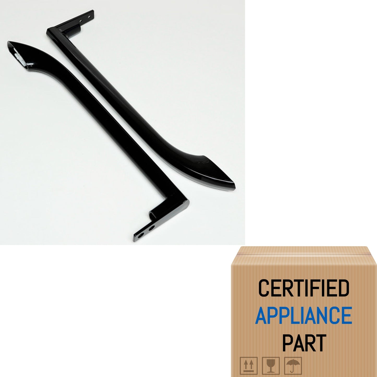 A1 5304506471 for Frigidaire Refrigerator Freezer Black Door Handle Set