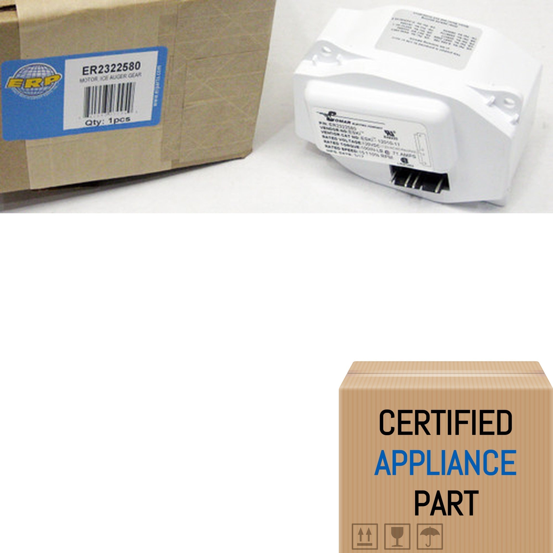 A4 Exact 2322580 Refrigerator Ice Auger Gear Motor for Whirlpool W10822606 AP598