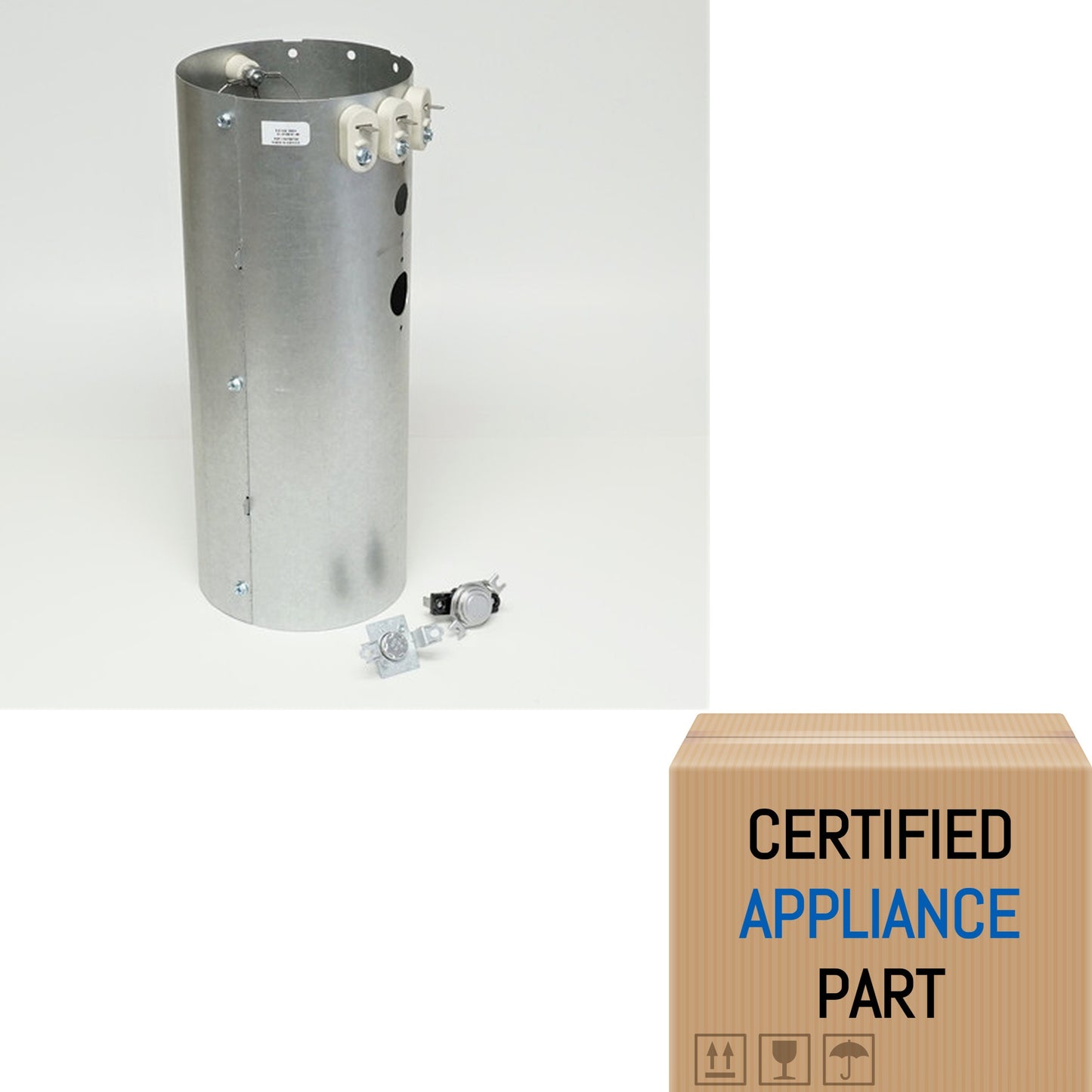 A1 Dryer Heating Element and Thermostat Bundle 134792700 137032600 3204267 for E