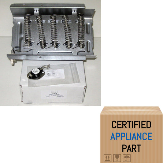 A5 W67K 279838 Dryer Element & 3977767 Thermostat for Amana Kenmore Roper
