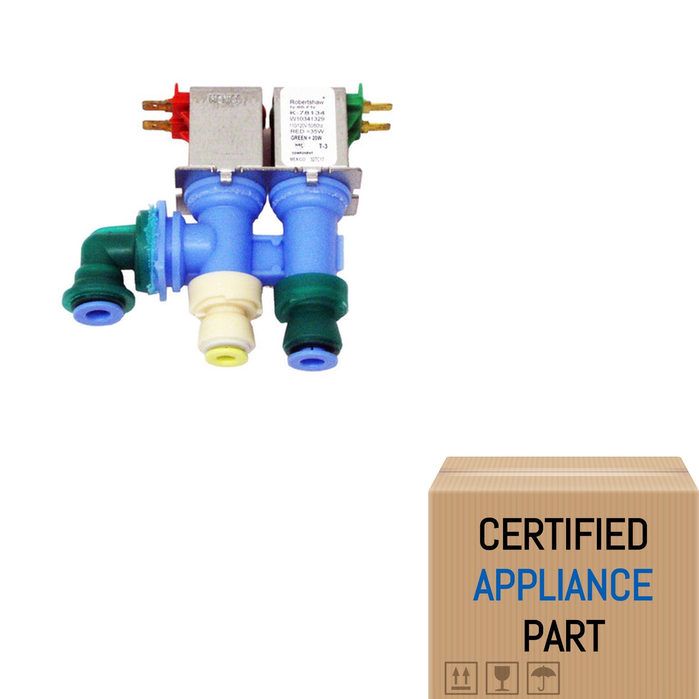 A1 K-78134 Robertshaw Refrigerator Water Solenoid Valve W10341329 for Kenmore