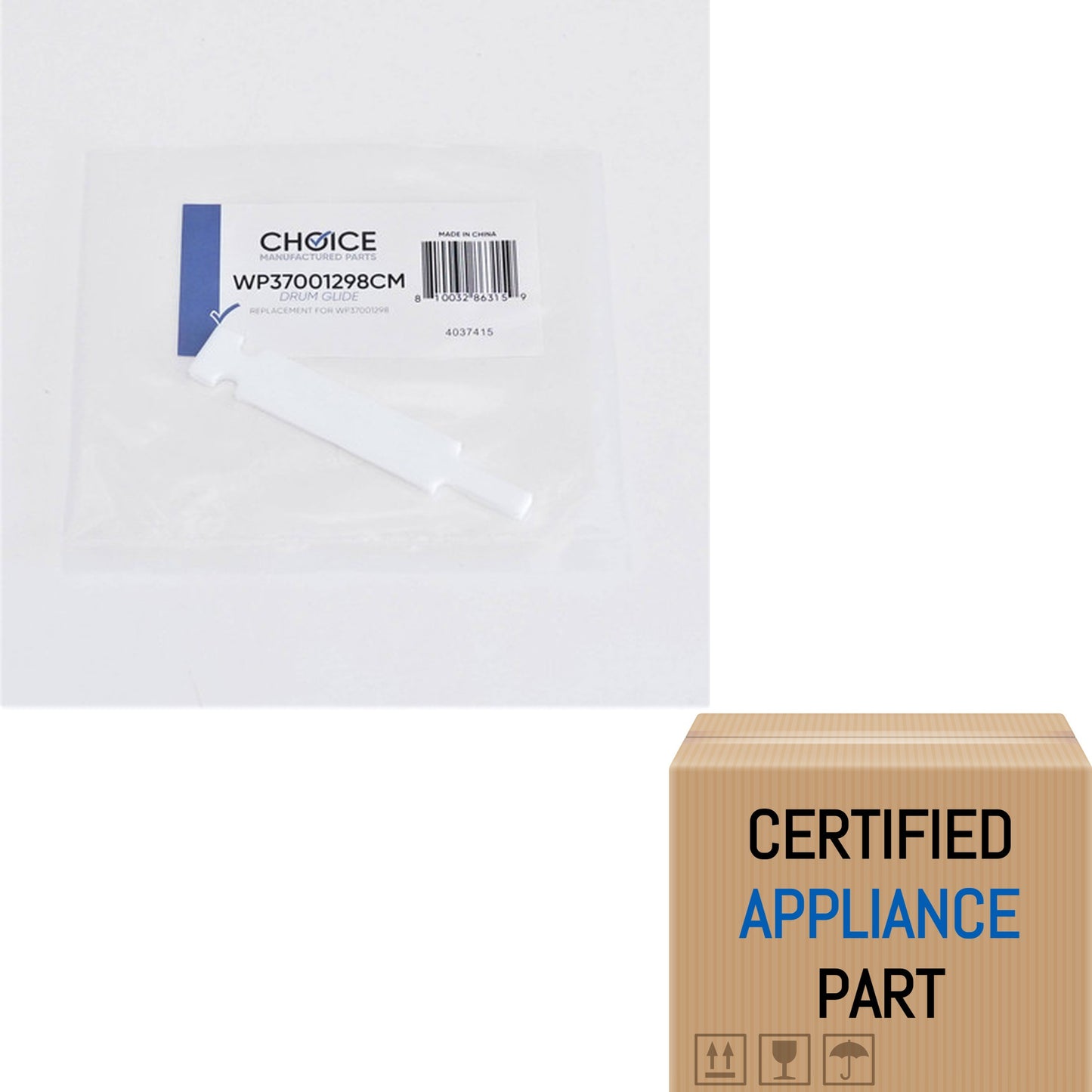 A2 WP37001298 for Speed Queen Maytag Dryer Drum Glide