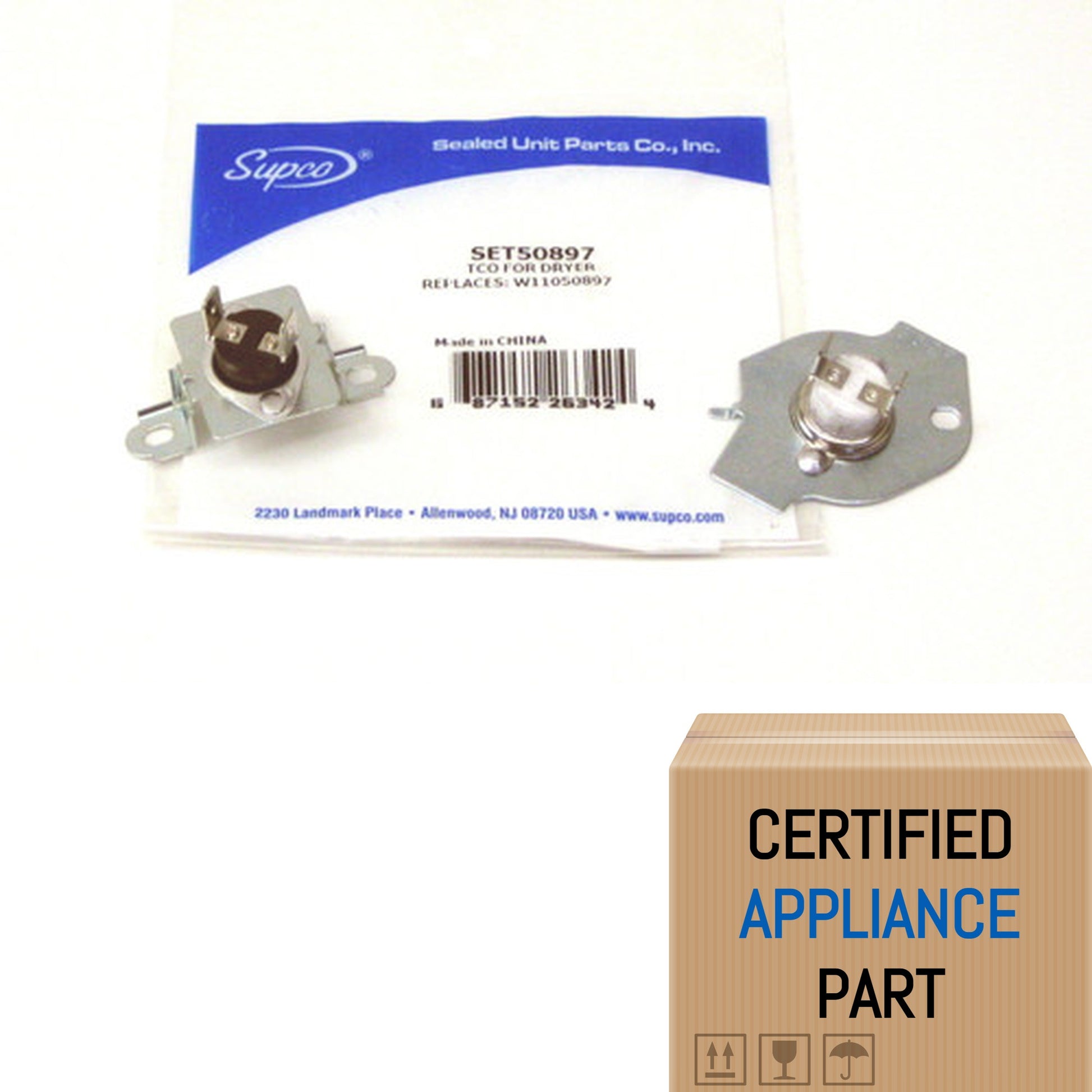 A7 SET50897 Dryer Thermostat Thermal Fuse Replaces W11050897 GE