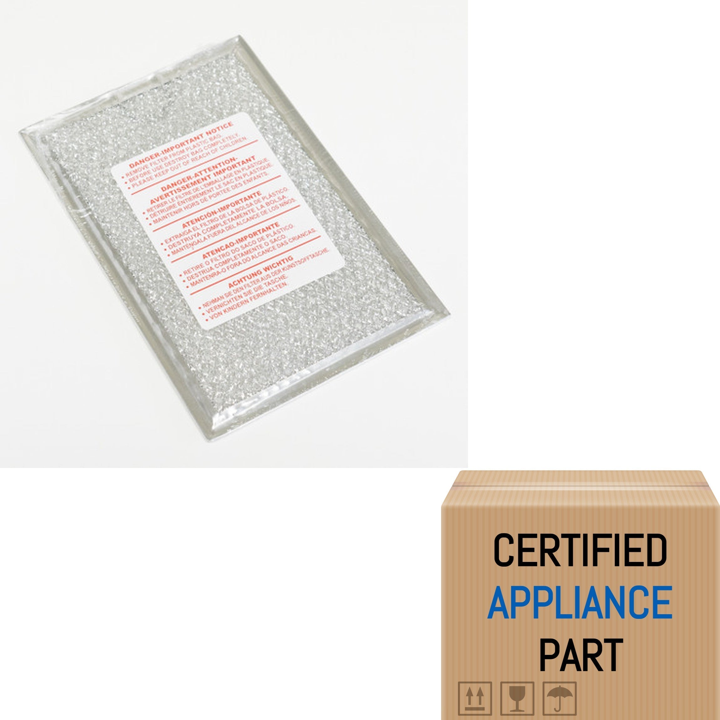 A1 5304509444 for Electrolux Kenmore Microwave Hood Grease Filter