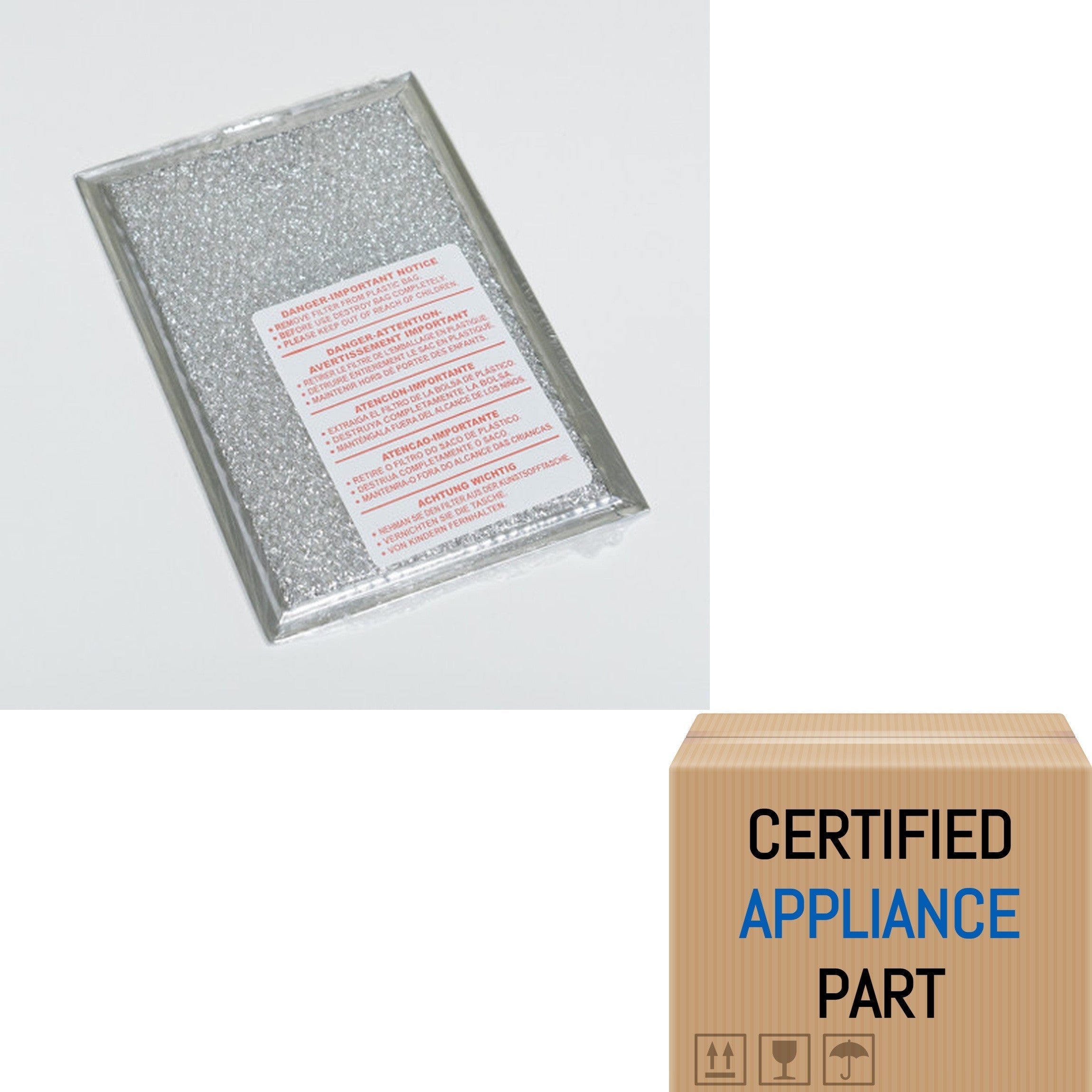 A3 5304517871 for Electrolux Electrolux Microwave Hood Aluminum Grease Filter