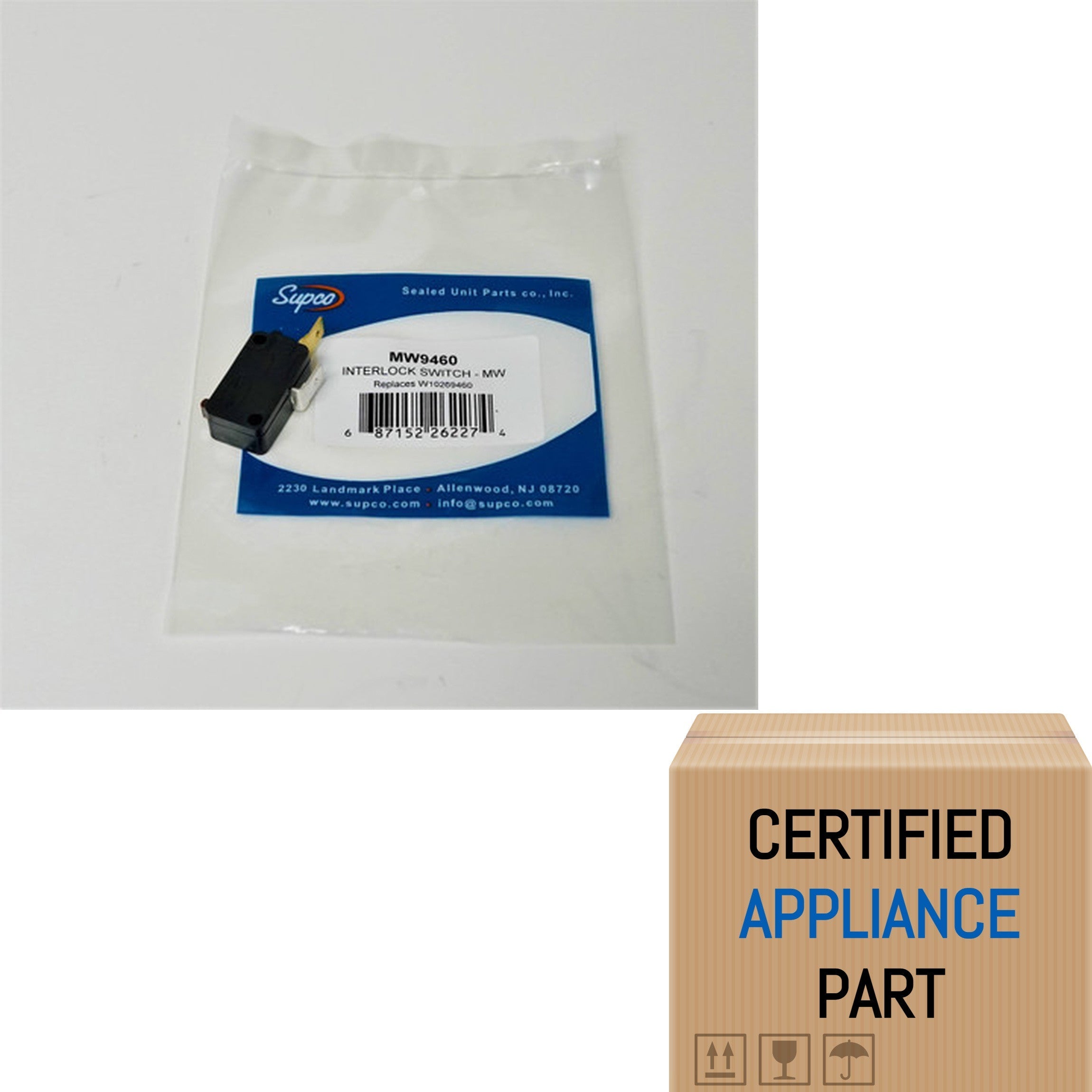 A6 MW9460 for Estate W10269460 Microwave Interlock Door Switch