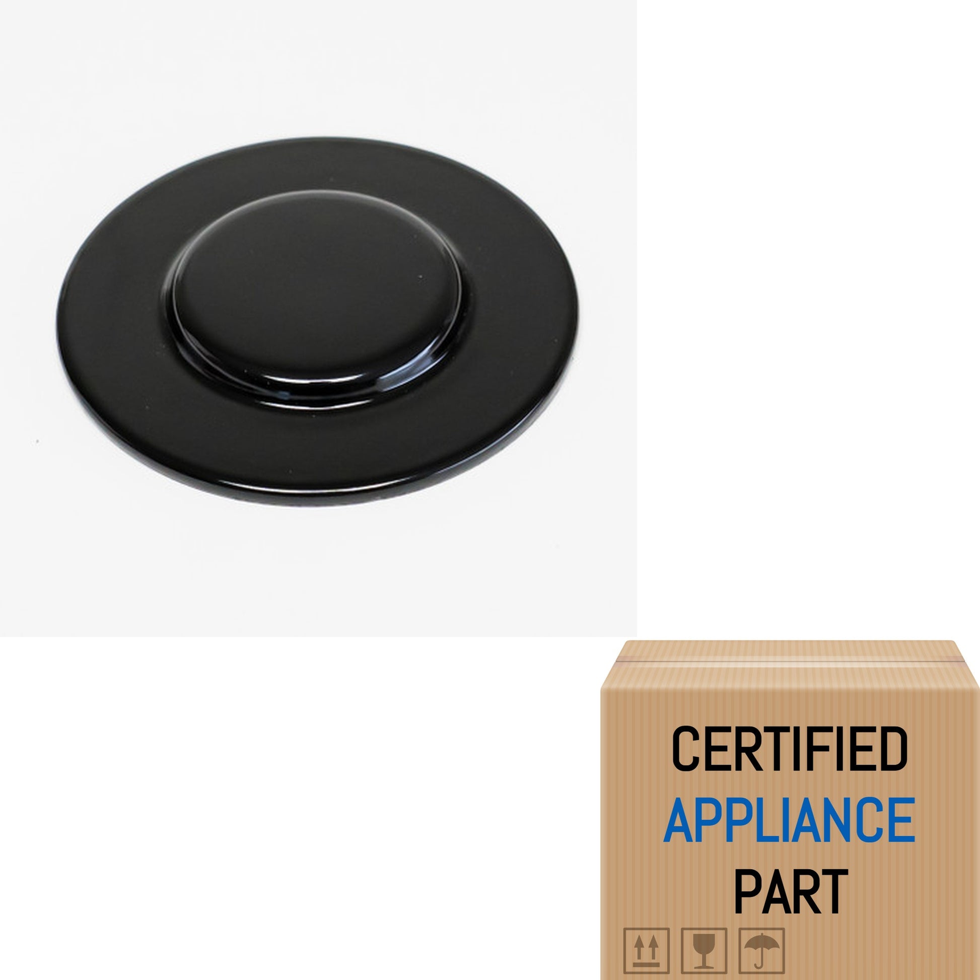 A4 Gas Range Burner Single Cap Black for Whirlpool Maytag Kenmore WPW10173833