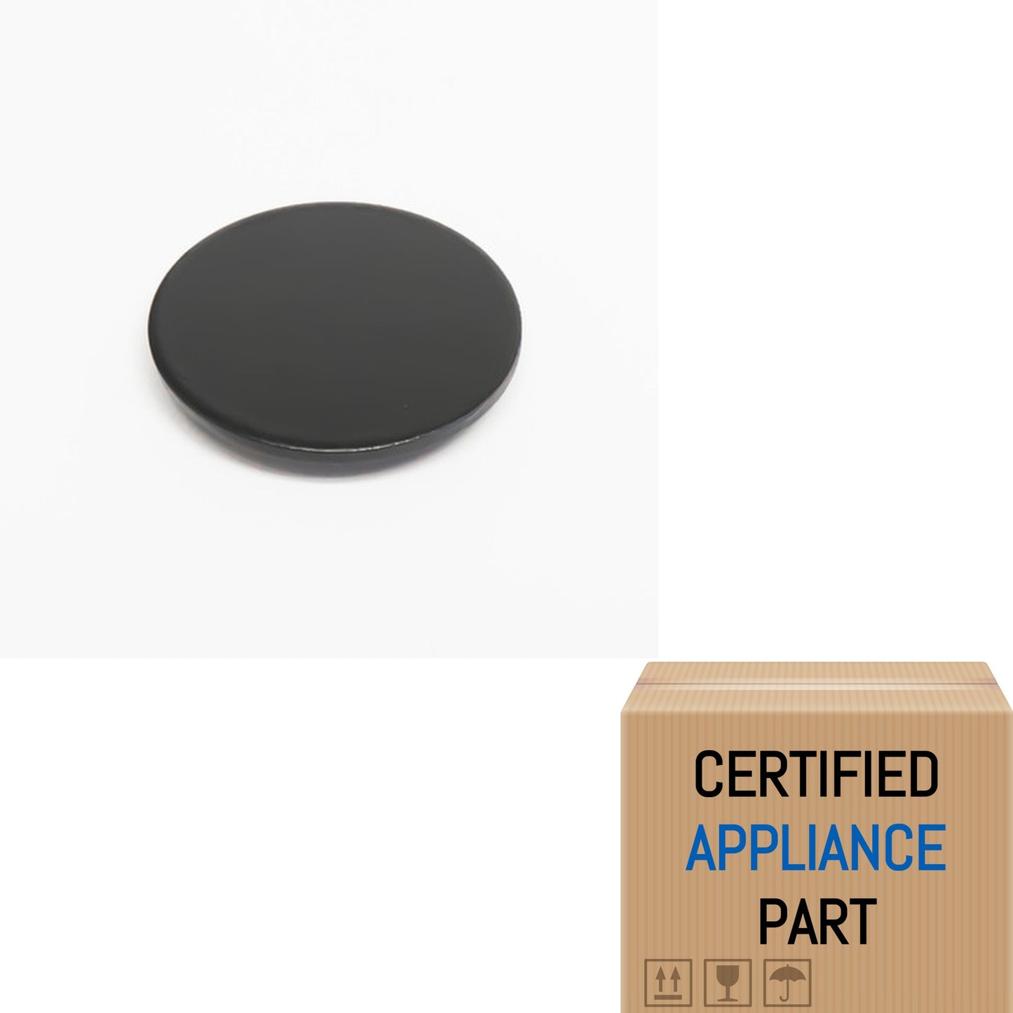 A2 Choice WB16X28654 Gas Range Burner Cap Small Black for Hotpoint