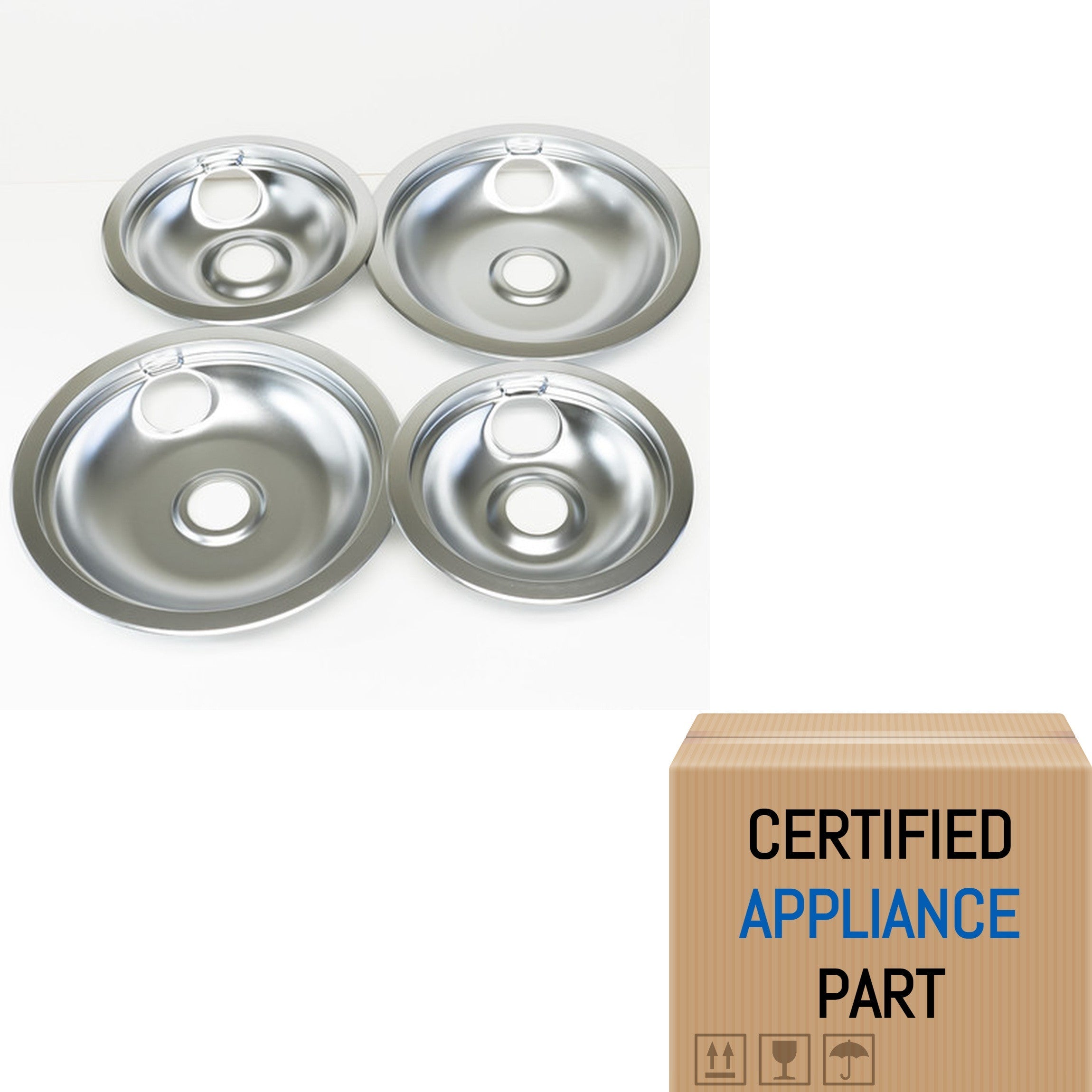 A2 Electric Range Burner Drip Pans Bowls Bibs Set for Electrolux Tappan 2 of 316