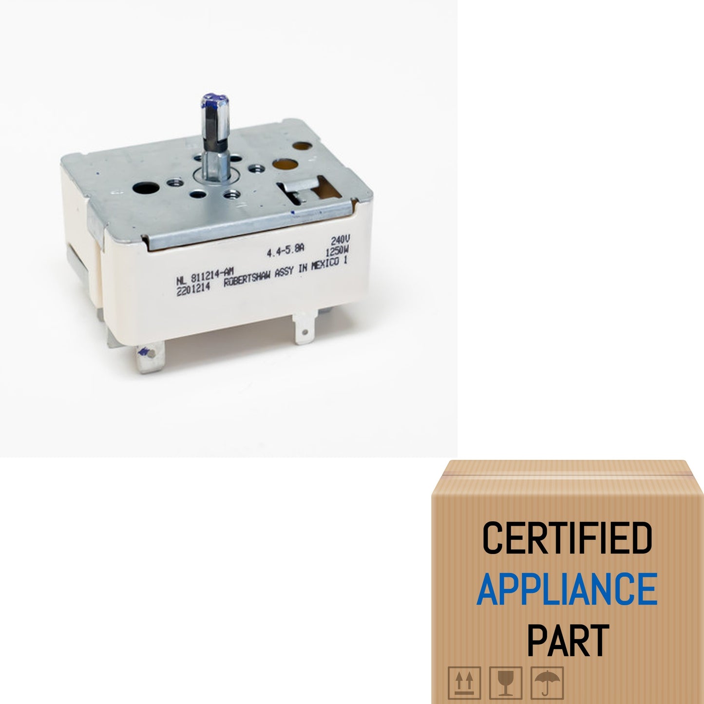 A3 Robertshaw 811214 Range Stove Burner Infinite Switch for Hotpoint WB24T10022