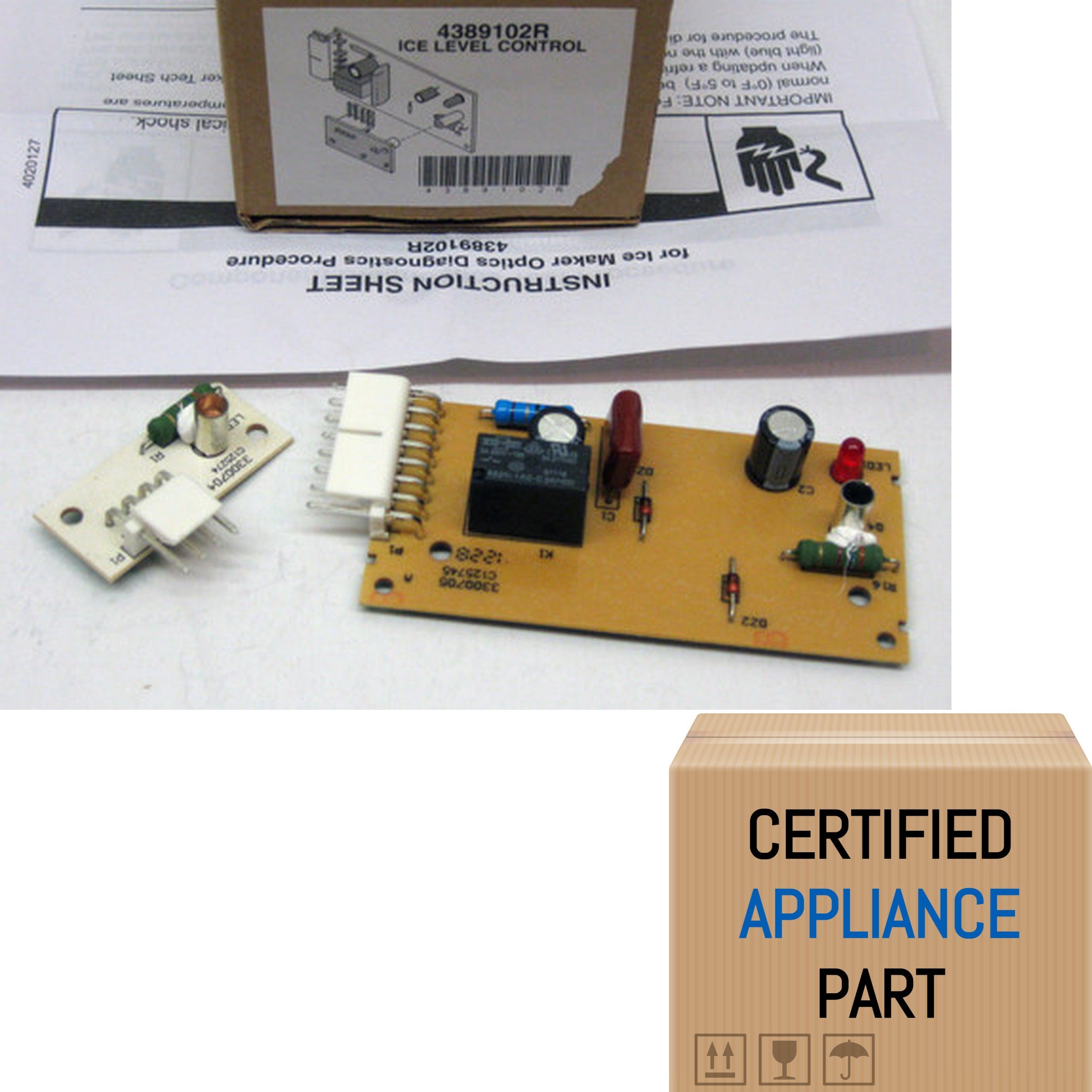 A5 4389102 Refrigerator Icemaker Emitter Sensor Control Board for KitchenAid W10