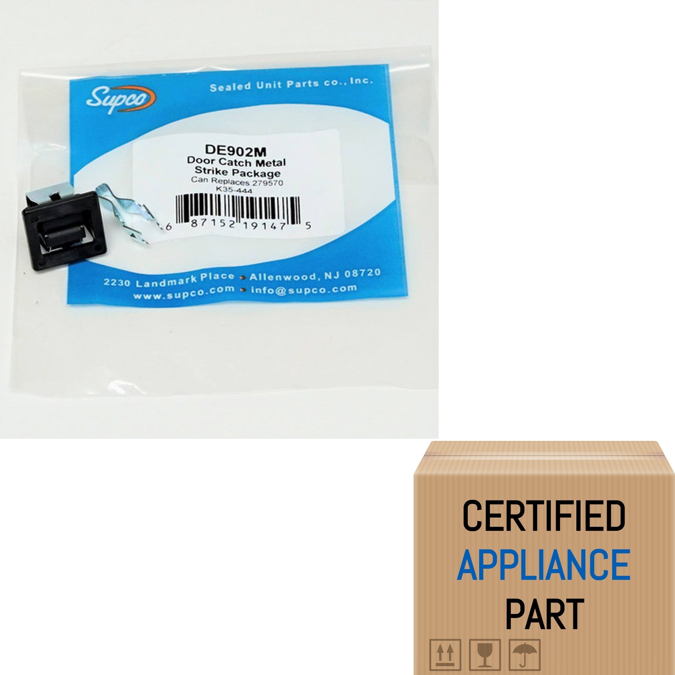 A4 DE902M Dryer Door Latch Kit for Electrolux GE 5303207102