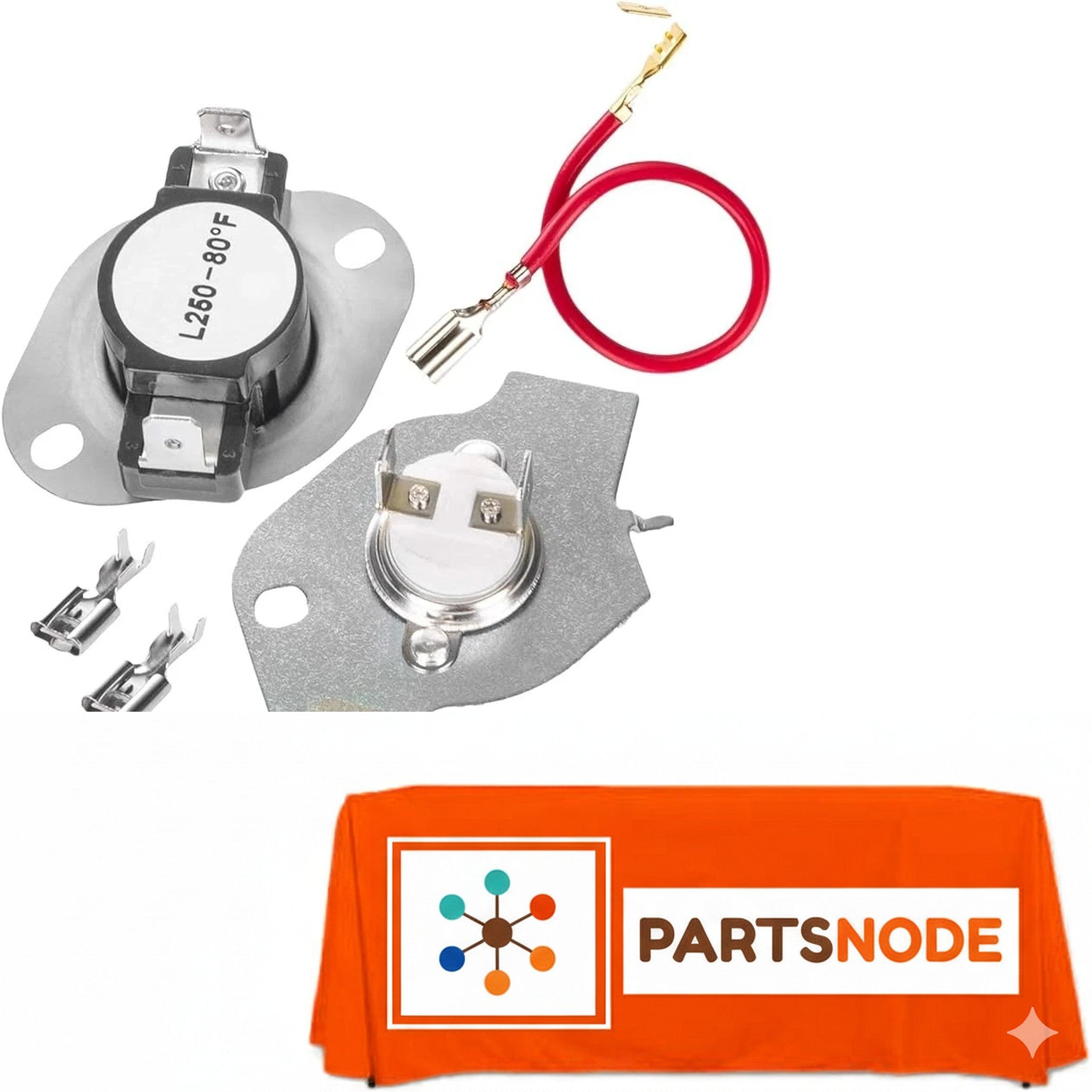 992433-2 For Kenmore Dryer High Limit Thermostat Thermal Fuse Kit Part # Model