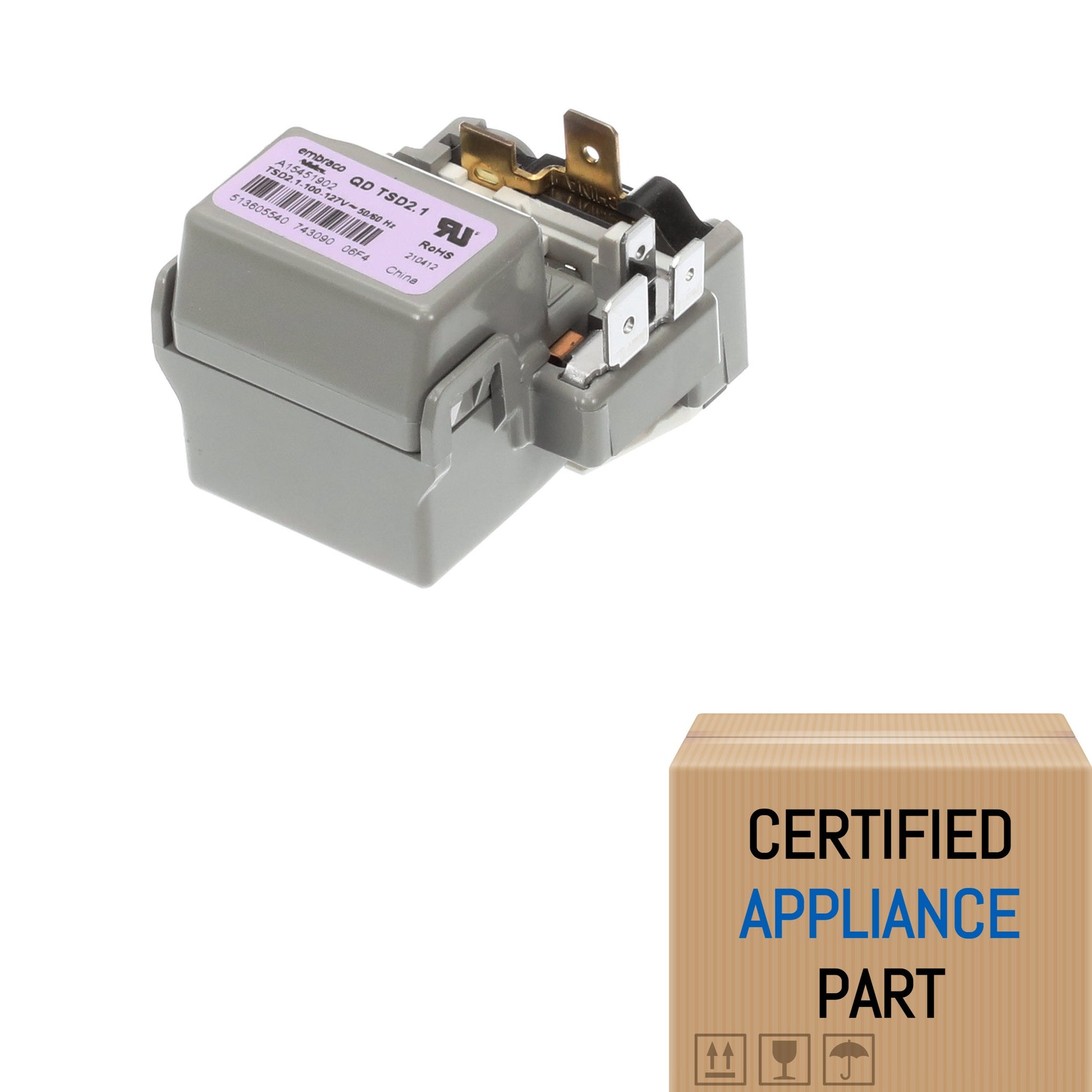 AP7017792-1 For Frigidaire Refrigerator OEM Starter - Whirlpool Fridge Genuine